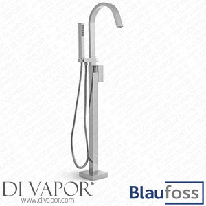 Blaufoss 19344 Escape Free-Standing Bath Mixer with Glossy Chrome Shower Head Spare Parts