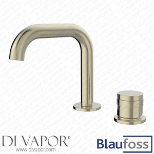 Blaufoss 200269 Pavilion Flat Standard Washbasin Tap Brushed Champagne Gold Spare Parts