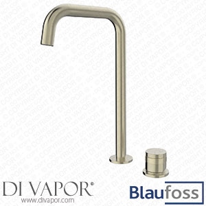 Blaufoss 200270 Pavilion Flat Tall Basin Tap Brushed Champagne Gold Spare Parts