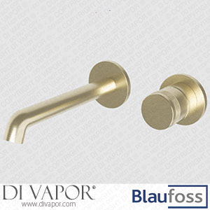 Blaufoss 200273 Pavilion Built-In Washbasin Tap Brushed Champagne Gold Spare Parts