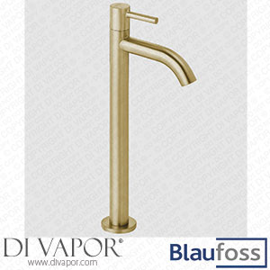 Blaufoss 200278 Multa Raised Fountain Tap Brushed Champagne Gold Spare Parts