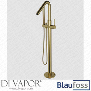 Blaufoss 200284 Round Freestanding Bath Mixer with Shower Head Brushed Gold Spare Parts