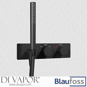 Blaufoss 200301 Dreambox Round Thermostatic Built-In Shower Tap Matt Black Spare Parts