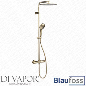 Blaufoss 200317 Round 300 Thermostatic Shower Set Brushed Champagne Gold Spare Parts