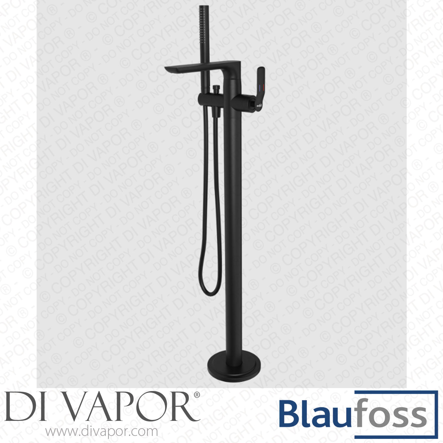 Blaufoss 200393 Expo Freestanding Bath Mixer with Matt Black Shower Head Spare Parts