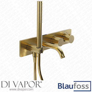 Blaufoss 200406 Round Thermostatic Built-In Bath Tap with Shower Head Spare Parts