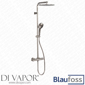 Blaufoss 200432 Round 300 Thermostatic Rain Shower Set Brushed CoolMetal Spare Parts