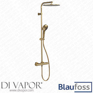 Blaufoss 200439 Round 300 Thermostatic Rain Shower Set Brushed Gold Spare Parts