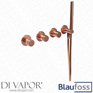 Blaufoss 200527 Pavilion Built-In Thermostatic Shower Including Built-In Element Spare Parts