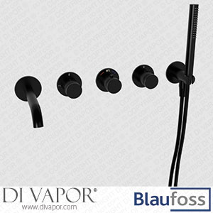 Blaufoss 200530 Pavilion Built-in Thermostatic Bath Shower Tap Matt Black Spare Parts