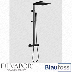 Blaufoss 201517 Square 300 Thermostatic Rain Shower Matt Black Spare Parts