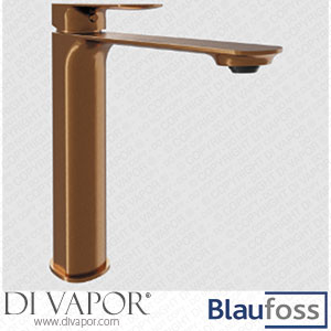 Blaufoss 201530 Bodan Raised Washbasin Tap Brushed Rosegold Spare Parts