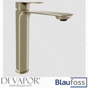 Blaufoss 201532 Bodan Tall Basin Tap Brushed Champagne Gold Spare Parts