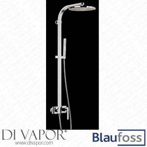 Blaufoss 31312 Beyond Chrome Shower Mixer with Rain Shower and Hand Shower Spare Parts