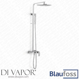 Blaufoss 37180 Creates 300 Tablet Rain Shower Set Chrome Spare Parts