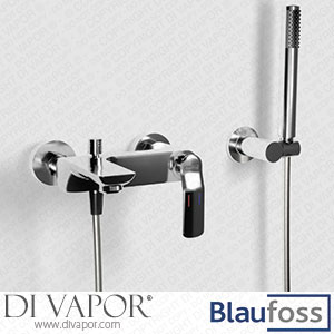 Blaufoss 59018 Expo Bath Mixer Tap with Glossy Chrome Shower Head Spare Parts