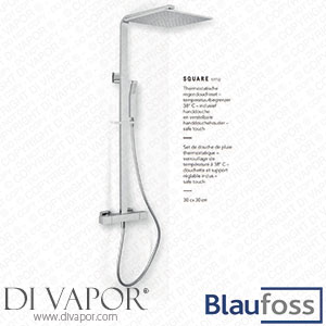 Blaufoss 59712 Square Thermostatic Rain Shower Set Spare Parts