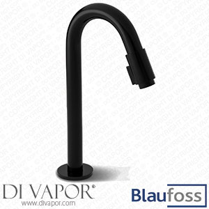 Blaufoss 66087 Ottawa Raised Fountain Tap Matt Black Spare Parts