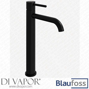 Blaufoss 69636 Round S Raised Washbasin Tap Matt Black Spare Parts