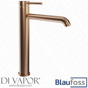 Blaufoss 79617 Round Raised Washbasin Tap Brushed Rose Gold Spare Parts