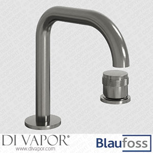 Blaufoss 85325 Pavilion Flat Washbasin Tap Brushed GunMetal Sparre Parts