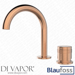 Blaufoss 86068 Pavilion Curve Washbasin Tap Brushed Rosegold Spare Parts