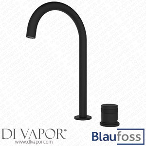 Blaufoss 86070 Pavilion Curve Raised Washbasin Tap Matt Black Spare Parts