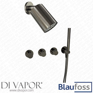 Blaufoss KRA_200525_200698 Pavilion Thermostatic Built-In Rain Shower Set Spare Parts