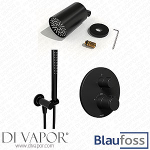 Blaufoss KRA_200694_92936_200409 Smartbox Round Thermostatic Built-In Rain Shower Set Spare Parts