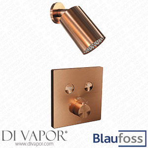 Blaufoss KRA_201379_200697 Smartbox Switch-Line Thermostatic Valve Built-In Rain Shower Set Spare Parts