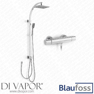 Blaufoss KRA_35380_28958 Boris Surface-Mounted Rain Shower Set Thermostatic Tap Spare Parts