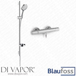 Blaufoss KRA_39475_38422 Orion Surface-Mounted Thermostatic Shower Bar Glossy Chrome Spare Parts