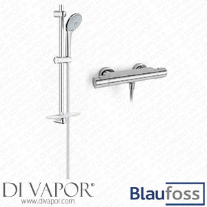 Blaufoss KRA_42032_35665 Neringa Surface-Mounted Thermostatic Shower Set Spare Parts