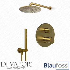 Blaufoss KRA_79634_95413_92938 Smartbox Round Built-In Shower Set Thermostatic Brushed Gold Spare Parts