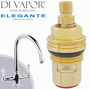 BLUCI ELEGANTE Twin Lever Monobloc Kitchen Tap Hot Tap Cartridge