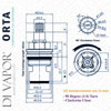 Bristan Orta Basin Cold Tap Cartridge Diagram