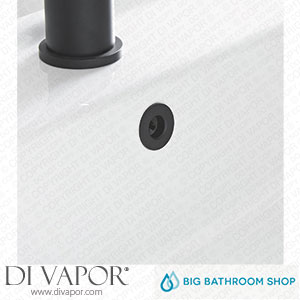 Big Bathroom Shop BOF01BL Milano - Black Basin Overflow Ring Spare Parts