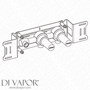 John Pawson Built In Part for Hot & Cold Valves and Water Outlet BOX12-V Spare Parts