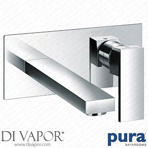 Pura Bloque Wall Mounted Basin Mixer Tap with Waste BQ2HWMBAS Spare Parts