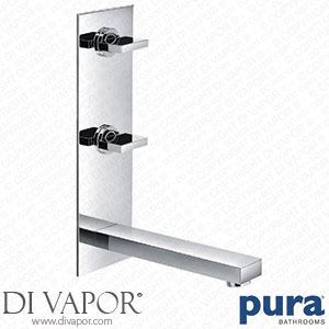 Pura Bloque Wall Mounted Vertical Basin Mixer Tap with Waste BQ3HVWMBAS Spare Parts