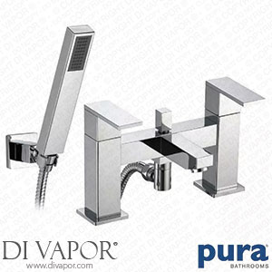 Pura Bloque Bath Shower Mixer Tap with Shower Kit BQBSM Spare Parts