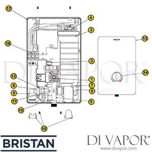 Bristan Bliss MK1 Electric Shower Spare Parts - BR DV 334