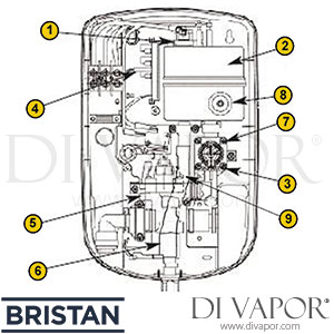 Bristan Evo Electric Shower Spare Parts - BR DV 338