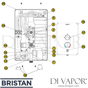 Bristan Glee MK1 Electric Shower Spare Parts - BR DV 339