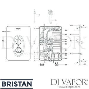 Bristan Smile 2 Electric Shower Spare Parts - BR DV 343