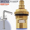 Bristan Vertico Tap Cartridge Cold Valve - Quarter Turn - 1/2 Inch 20 Spline Compatible Cartridge