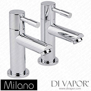 Milano BT0005C Mirage Modern Bath Pillar Taps Chrome Spare Parts