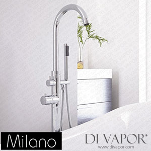 Milano BT0008C Mirage Modern Freestanding Thermostatic Bath Shower Mixer Tap Chrome Spare Parts