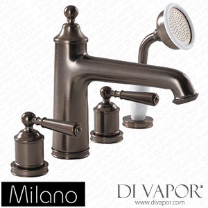 Milano BT0029R Charleston Traditional 4 Hole Deck Mounted Bath Shower Mixer Tap Bronze Spare Parts