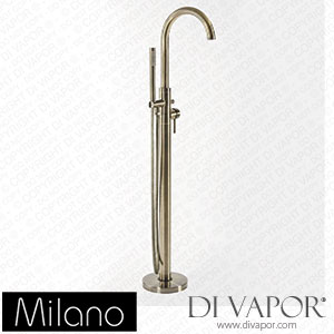 Milano BT0078AB Clarus Modern Freestanding Bath Shower Mixer Tap Brushed Brass Spare Parts